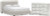 Ashley Birmonton White Queen Upholstered Bed and Dresser