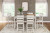 Ashley Skempton White Light Brown Counter Height Dining Table and Bar Stools (Set of 7)