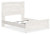 Ashley Gerridan White Gray Queen 2 Light Panel Bed