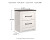 Ashley Gerridan White Gray Nightstand