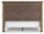 Ashley Vandenmore Medium Brown King Panel Bed with Mirrored Dresser, Chest and 2 Nightstands