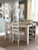 Ashley Skempton White Light Brown Counter Height Dining Table