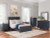 Ashley Landocken Brown Blue Nightstand