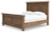 Ashley Vandenmore Medium Brown King Panel Bed with Mirrored Dresser and Chest