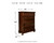 Ashley Porter Rustic Brown California King Panel Bed with Mirrored Dresser, Chest and Nightstand