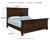 Ashley Porter Rustic Brown California King Panel Bed with Mirrored Dresser, Chest and 2 Nightstands