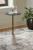 Ashley Caramont Black White Gold Finish Accent Table