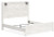 Ashley Gerridan White Gray King 2 Light Panel Bed