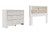 Ashley Altyra White Queen Bookcase Headboard Bed with Dresser