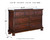Ashley Porter Rustic Brown California King Panel Bed with Dresser