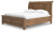 Ashley Vandenmore Medium Brown California King Storage Sleigh Bed with Mirrored Dresser and Nightstand