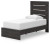 Ashley Delmorta Dark Gray Twin Panel Storage Bed