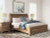 Ashley Vandenmore Medium Brown California King Storage Sleigh Bed with Mirrored Dresser