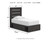 Ashley Delmorta Dark Gray Twin Panel Bed with Storage, Dresser, Mirror, Chest and 2 Nightstands