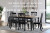 Ashley Plazaton Grayish Brown Black Dining Table and 6 Chairs