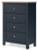 Ashley Landocken Brown Blue Chest of Drawers