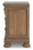 Ashley Vandenmore Medium Brown California King Panel Bed with Mirrored Dresser and 2 Nightstands