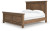 Ashley Vandenmore Medium Brown California King Panel Bed with Mirrored Dresser