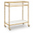 Ashley Plattfield Antique Gold Finish Bar Cart
