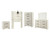 Ashley Cambeck Whitewash Twin Panel Headboard Bed with Mirrored Dresser, Chest and Nightstand