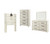 Ashley Cambeck Whitewash Twin Panel Headboard Bed with Mirrored Dresser and Chest