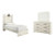 Ashley Cambeck Whitewash Twin Panel Bed with Mirrored Dresser