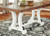 Ashley Valebeck White Brown Dining Table and 8 Chairs