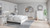 Ashley Altyra White King Panel Bookcase Bed with Mirrored Dresser, Chest and 2 Nightstands