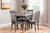 Ashley Shullden Gray Dining Table and 4 Chairs