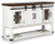 Ashley Valebeck White Brown Dining Server