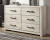 Ashley Cambeck Whitewash Twin Panel Bed with 4 Storage Drawers with Dresser