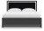 Ashley Birmonton Black King Upholstered Panel Bed