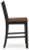 Ashley Valebeck Multi Counter Height Dining Table and 4 Barstools with Storage