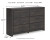 Ashley Delmorta Dark Gray King Panel Bed, Dresser and Nightstand