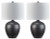 Ashley Ladstow Black 2-Piece Table Lamp Set
