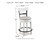 Ashley Valebeck White Brown Counter Height Dining Table and 4 Barstools D546/13/224(4)