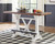 Ashley Valebeck White Counter Height Dining Table and 4 Barstools