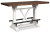 Ashley Valebeck White Counter Height Dining Table and 4 Barstools