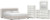 Ashley Birmonton White King Upholstered Bed, Dresser, Mirror and Chest