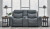 Ashley Mindanao Steel Power Reclining Loveseat with Console