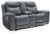 Ashley Mindanao Steel Power Reclining Loveseat with Console