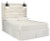 Cambeck Whitewash Queen Panel Headboard Bed with Mirrored Dresser, Chest and Nightstand