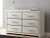 Ashley Birmonton Black King Upholstered Bed and Dresser
