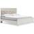 Ashley Altyra White King Panel Bed with Mirrored Dresser