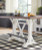 Ashley Valebeck White Brown Counter Height Dining Table with Base Storage