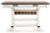 Ashley Valebeck White Brown Counter Height Dining Table with Base Storage