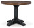 Ashley Valebeck White Brown Counter Height Dining Table with Base Storage