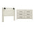Ashley Cambeck Whitewash Queen Panel Headboard Bed with Dresser