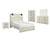 Ashley Cambeck Whitewash Queen Panel Bed with Mirrored Dresser, Chest and Nightstand