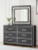 Ashley Birmonton Black Dresser and Mirror